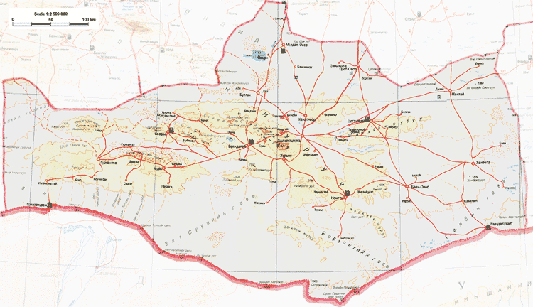 Mapa de Omnogobi