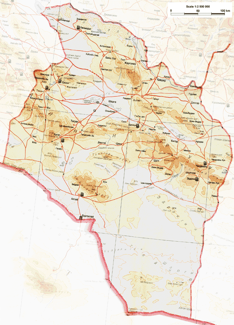Mapa do Gobi