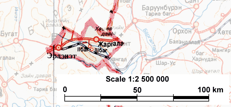 Mapa de Orkhon
