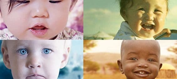 Um bebê mongol em um documentário